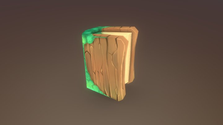 Mossy Book 3D Model