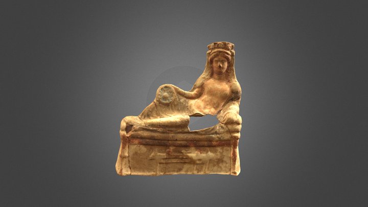 Statuetta femminile di recumbente 3D Model
