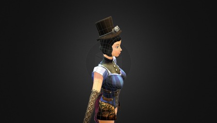 Steampunk Snow White 3D Model