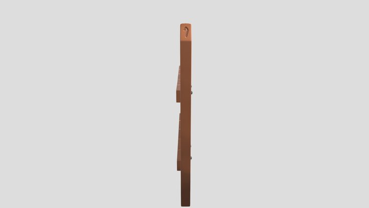 Stylized Wooden Fence 3D Model