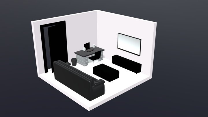 Room Isometic 3D Model