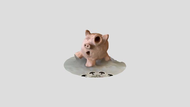 Pig Teapot 3D Model