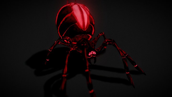 The Devour Spider (Rigged & Animated) 3D Model