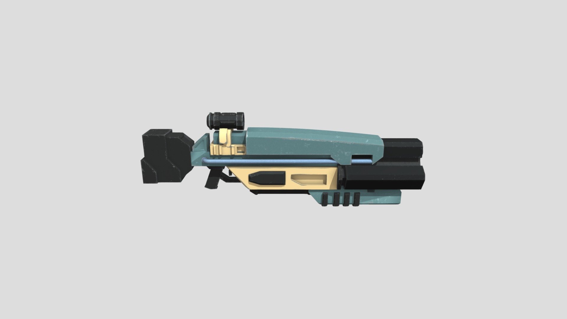 Textured Rifle - Tiffany — Sketchfab embed 3D viewer