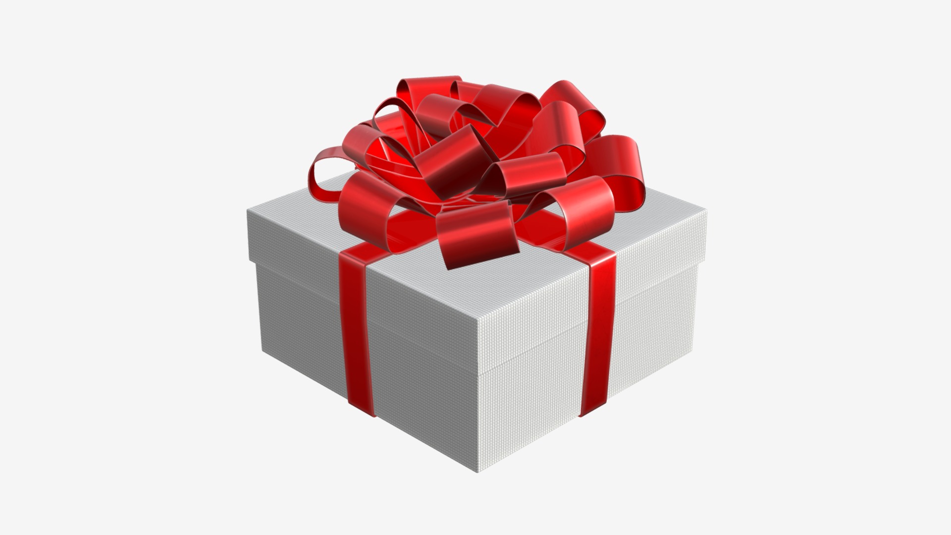 3D model Gift box 07 - This is a 3D model of the Gift box 07. The 3D model is about shape, arrow.