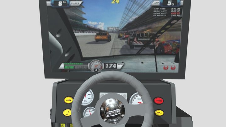 Nascar Arcade Machine 3D Model