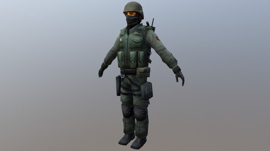 Counter-Strike: Source default player models - A 3D model collection by ...