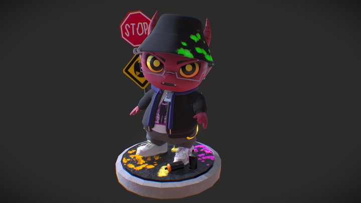 Street Demon (3D Modeling Pratice) 3D Model