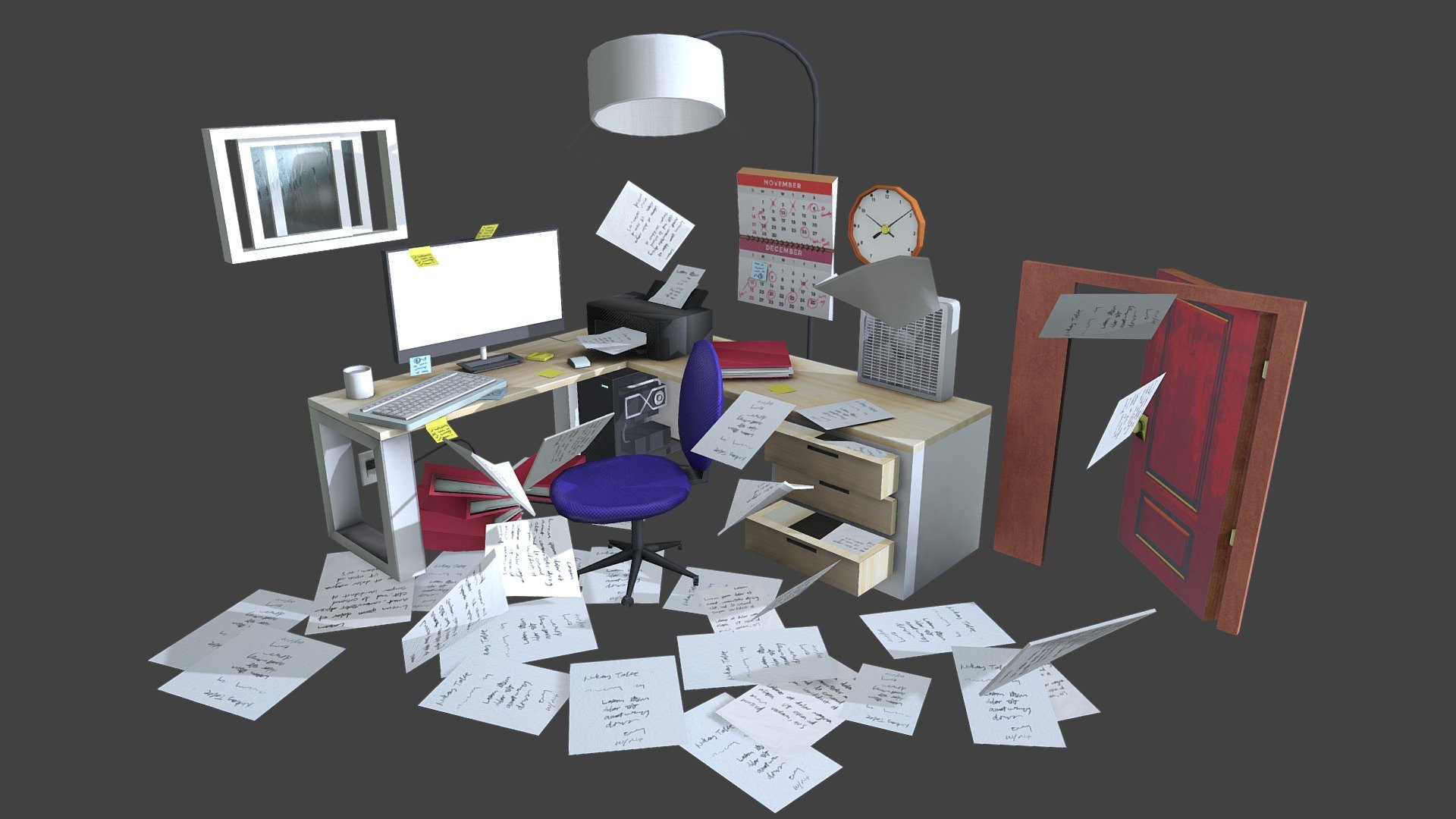 MessyRoom - 3D model by Tony Z (@tzhuang) [ed08f68] - Sketchfab