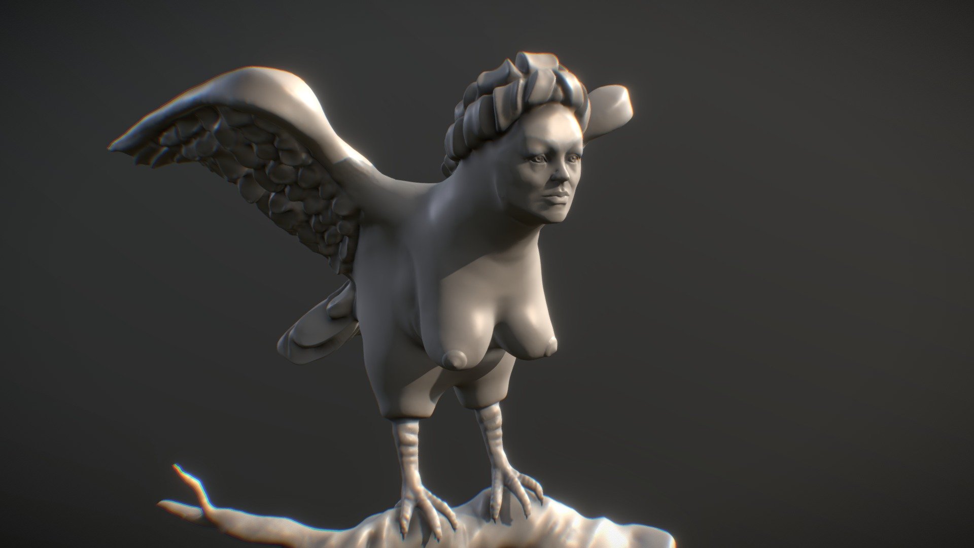 #SculptJanuary19 - Day29 - Harpy