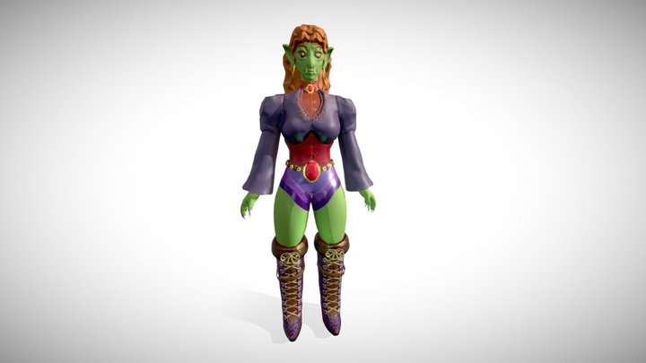 WomanOrc_Graziela_MessinaMaël 3D Model