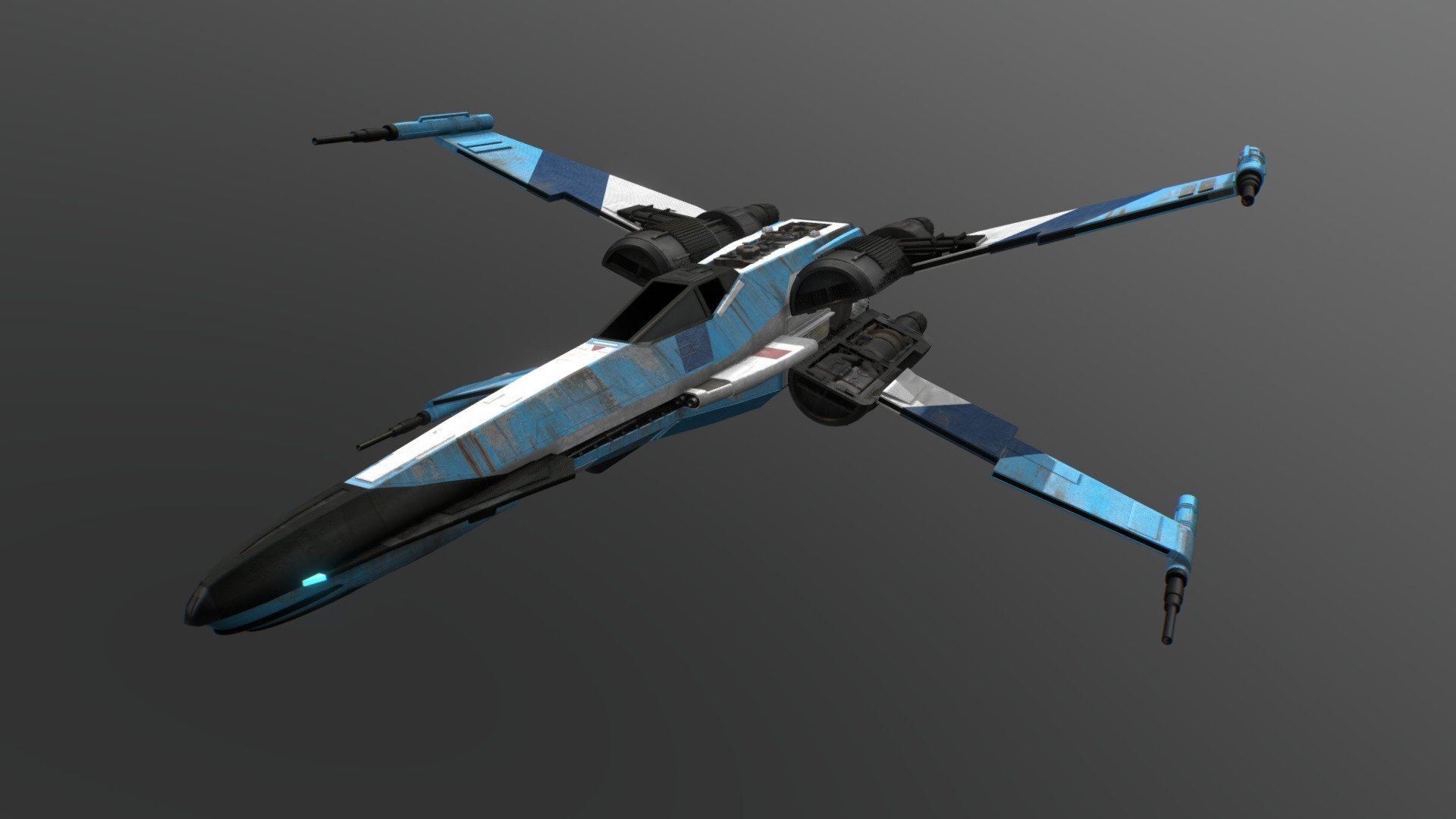 x wing 3d model free