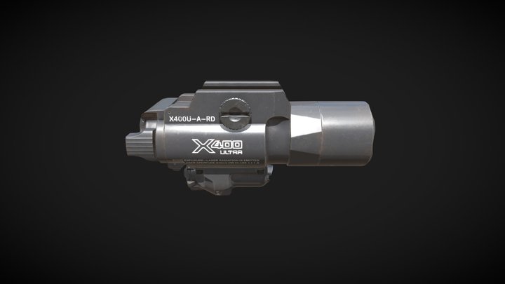 SureFire X400 Ultra Flashlight 3D Model