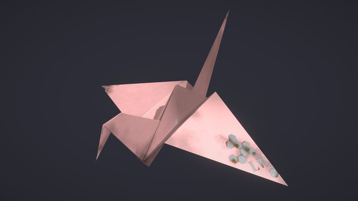Paper Crane 3D Model