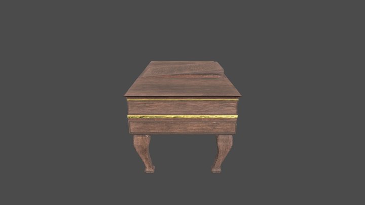 Medieval Desk 3D Model