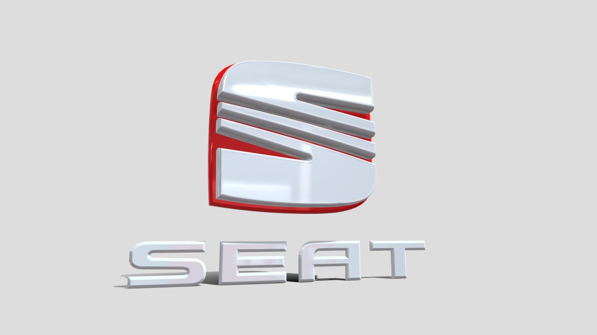 Seat Cars Logo Download Free 3D model by Emilio.Gallo [ed12406] Sketchfab
