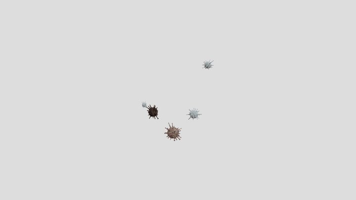 Virus_Concept_B_baseColor 3D Model
