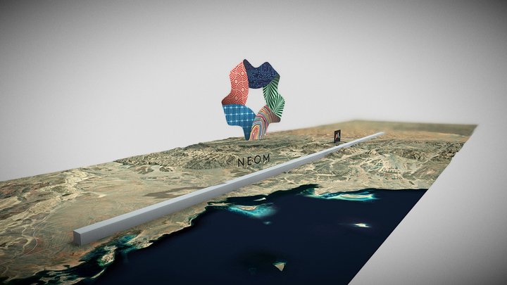 Neom city Map draft - Bart Sakwerda 3D Model