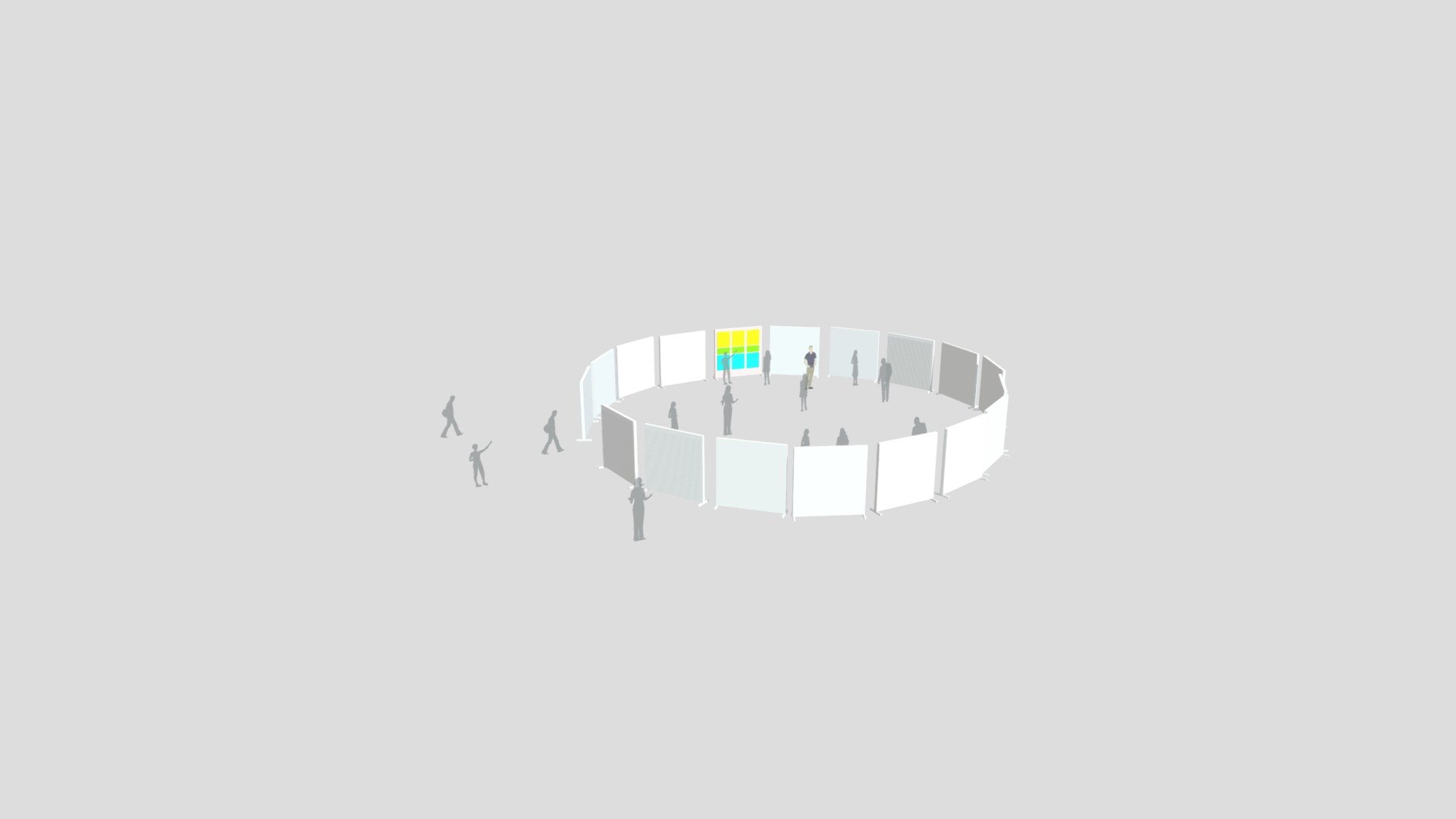 Round Exhibit - People