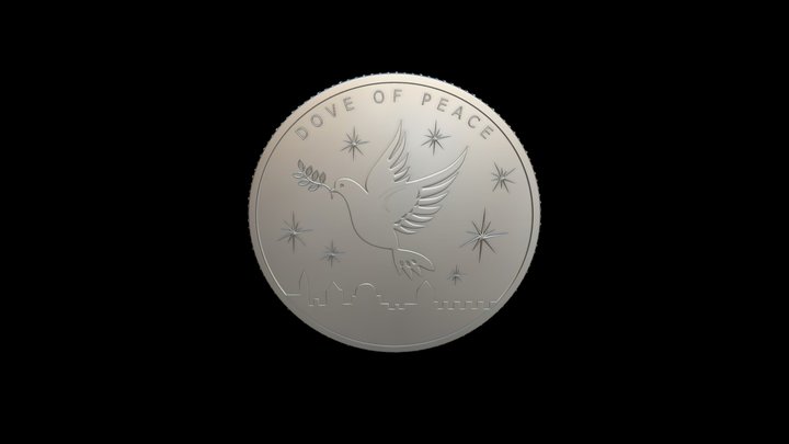 Silver Coin 3D Model