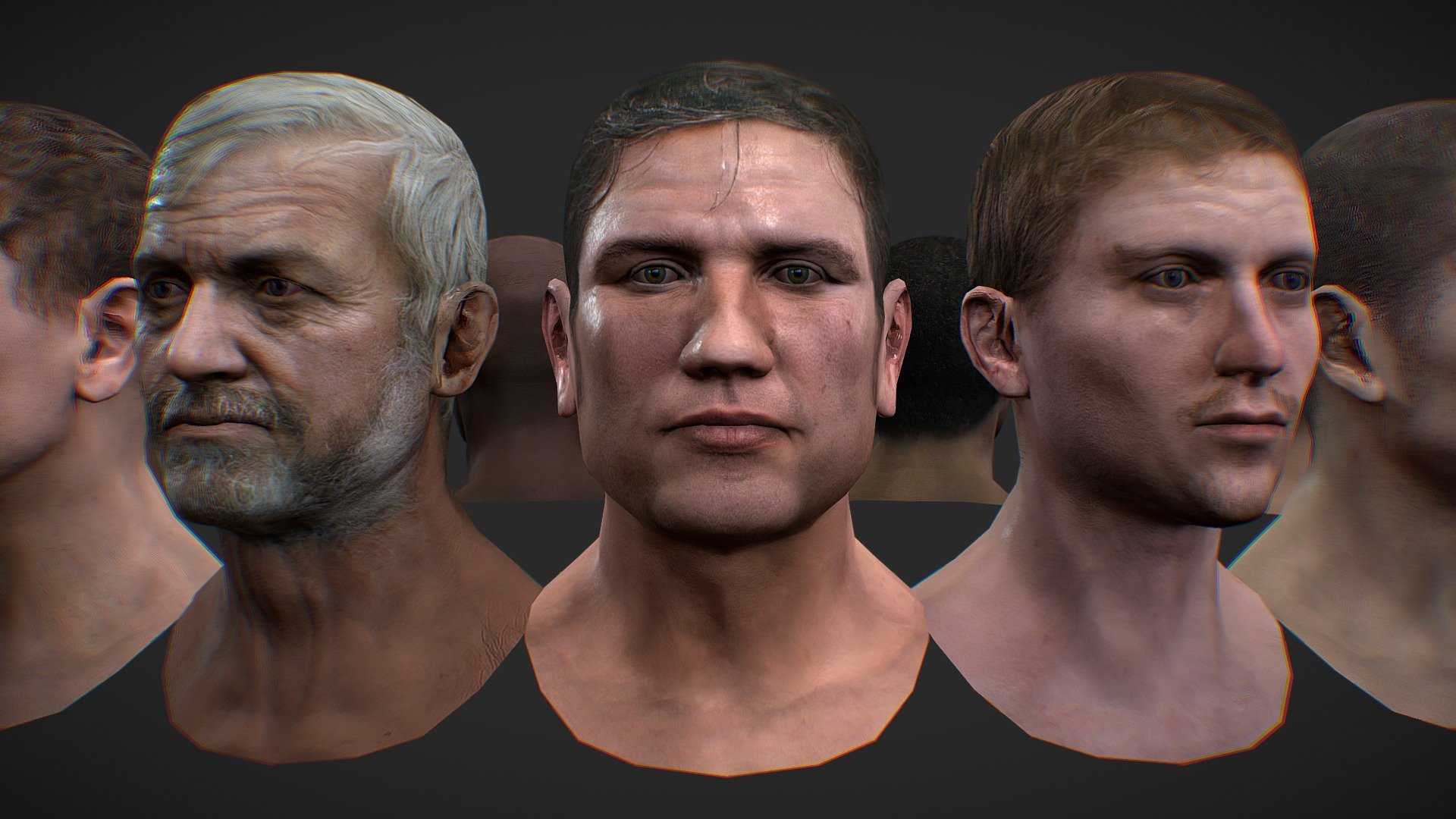 ToH Characters - All new heads — Sketchfab embed 3D viewer