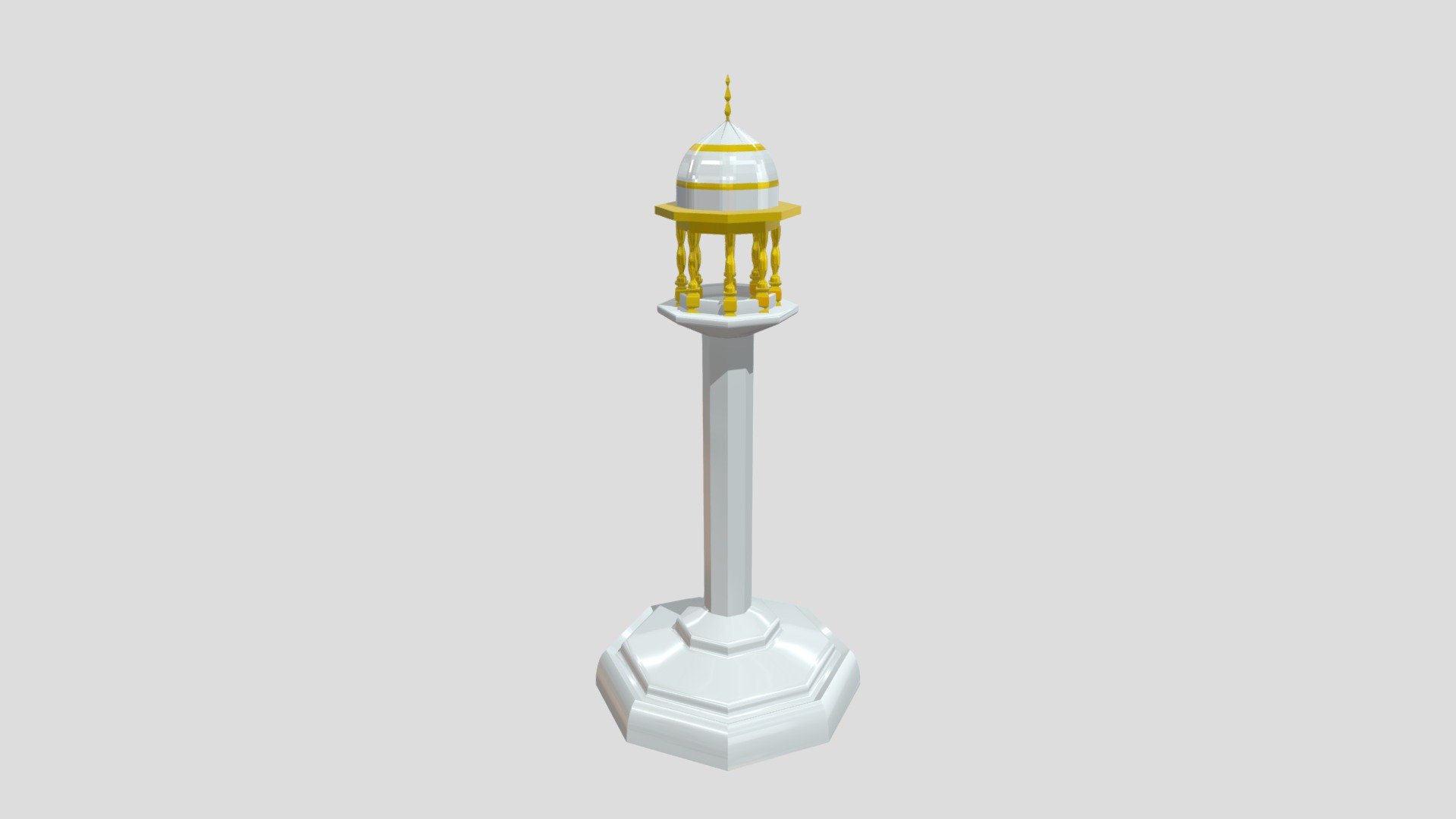 Golden Minar - 3D model by kk.singh5111 [ed1b841] - Sketchfab
