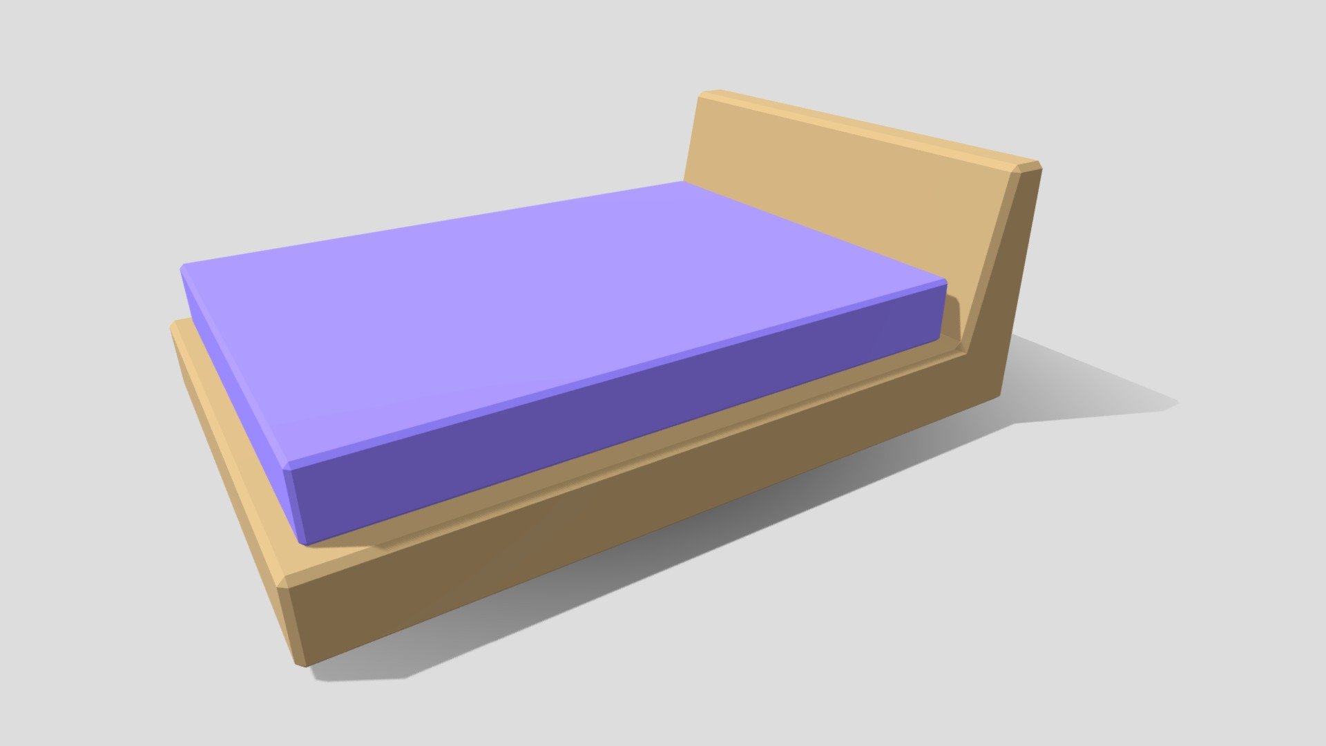 Low Poly Bed #3
