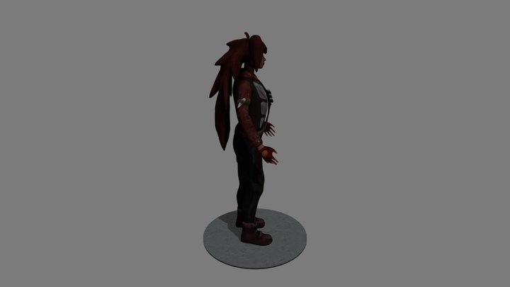 NonPBR Androd Mercenary 3D Model