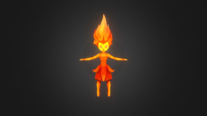 Fire Fairy 3D Model