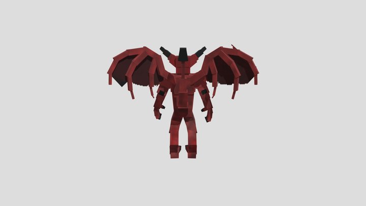 Red Runescape Demon 3D Model