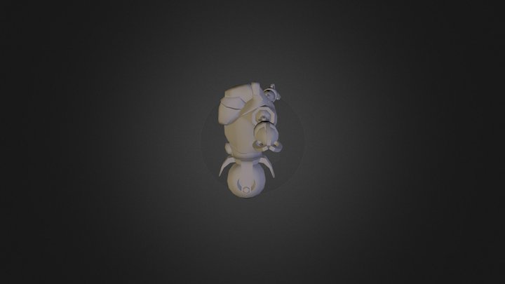 Golden Robot 3D Model