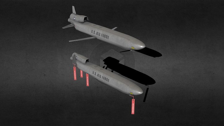 AGM-86B Cruise Missile 3D Model