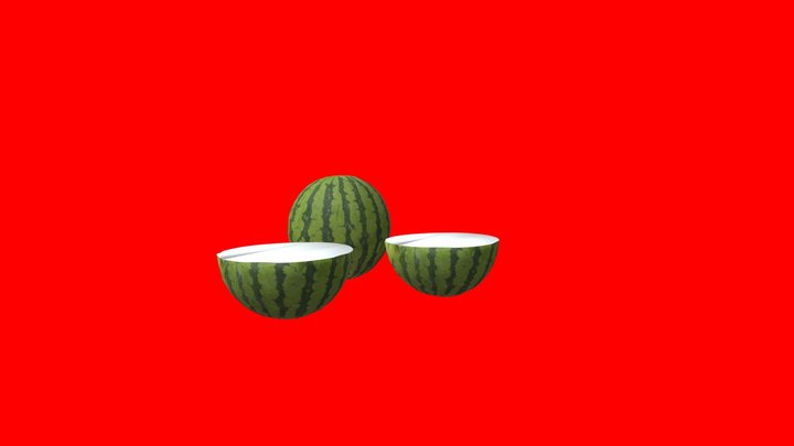 Watermelon 3D Model