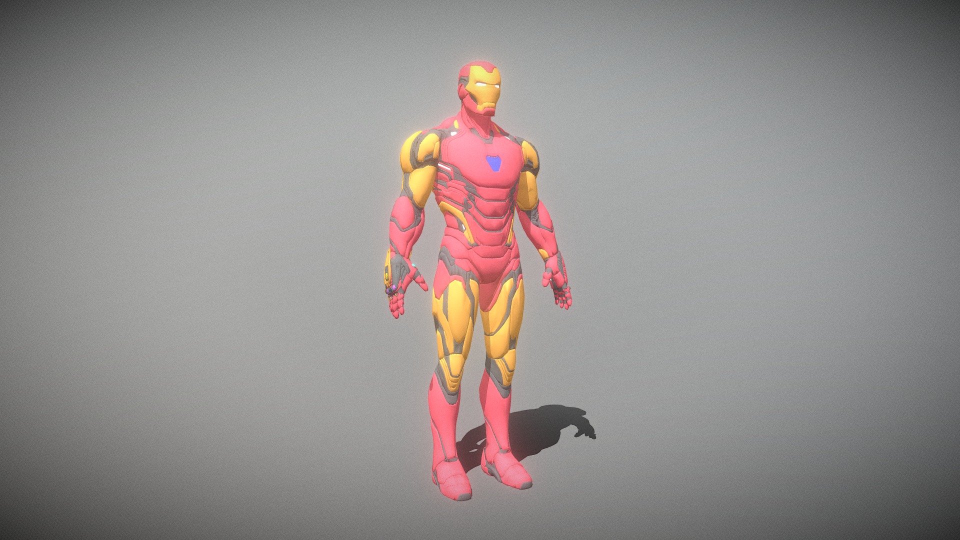 3D model Iron man Mark 85 VR / AR / low-poly