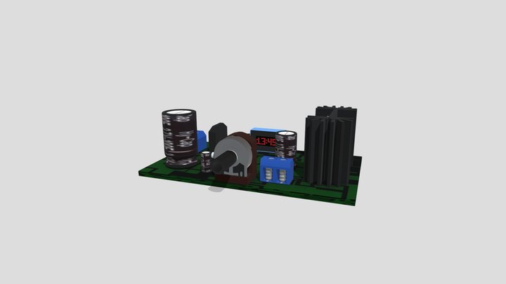 Voltage Regulator Circuit 3D Model
