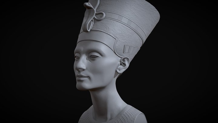 Nefertiti Bust - Restoration 3D Model