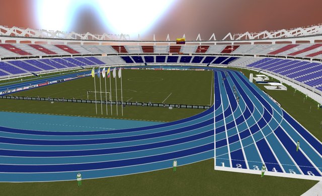 Estadio Metropolitano Roberto Melendez 3D Model