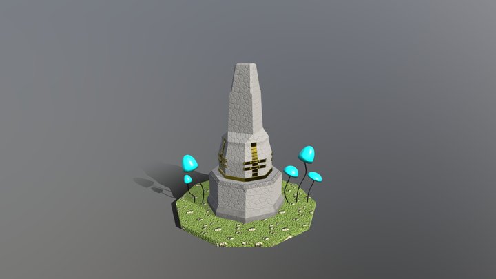 Stylized Fantasy Checkpoint Area 3D Model