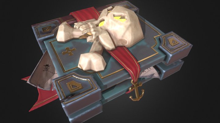 Pirate Book of Treasure Stylized