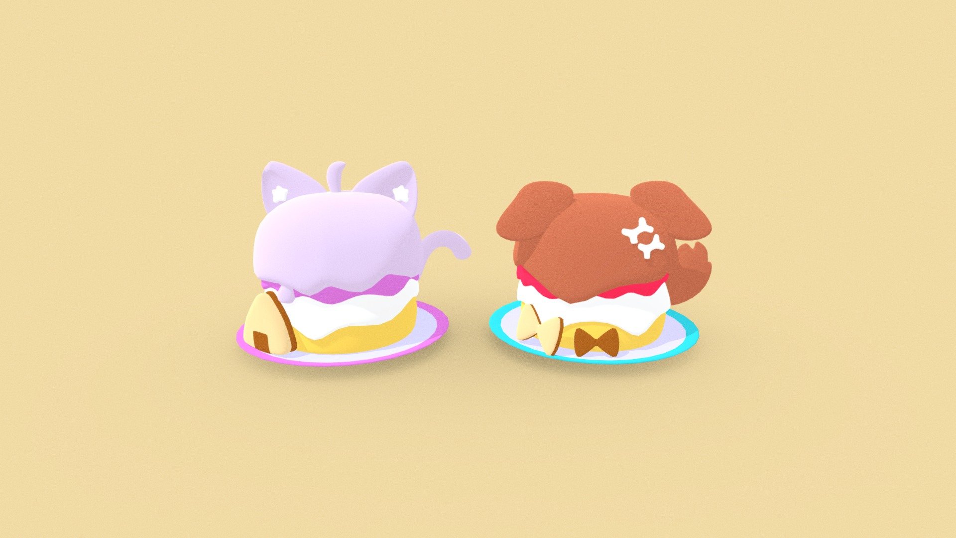 Okayu vs Korone ver cupcake