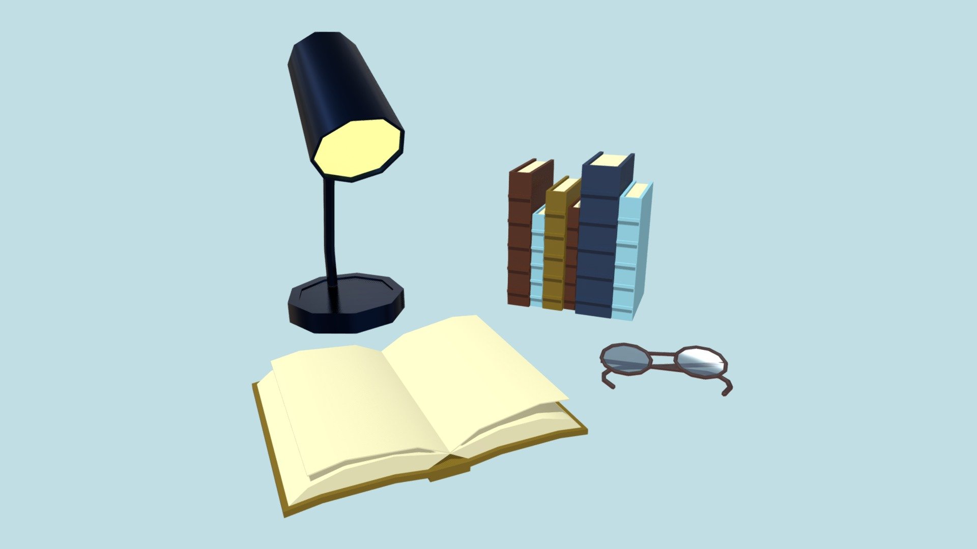 Quiet reading time - 3D model by 3DArtJourney [ed24a84] - Sketchfab
