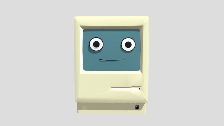Da Maccy - macintosh with a face 3D Model
