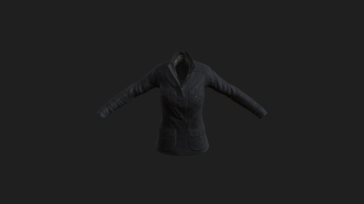 Winter Jacket ZBrush Sculpt 3D Model