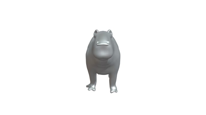 Capybara-like creature 3D Model