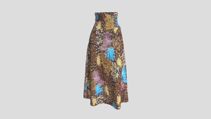 Skirt Batik 3D Model