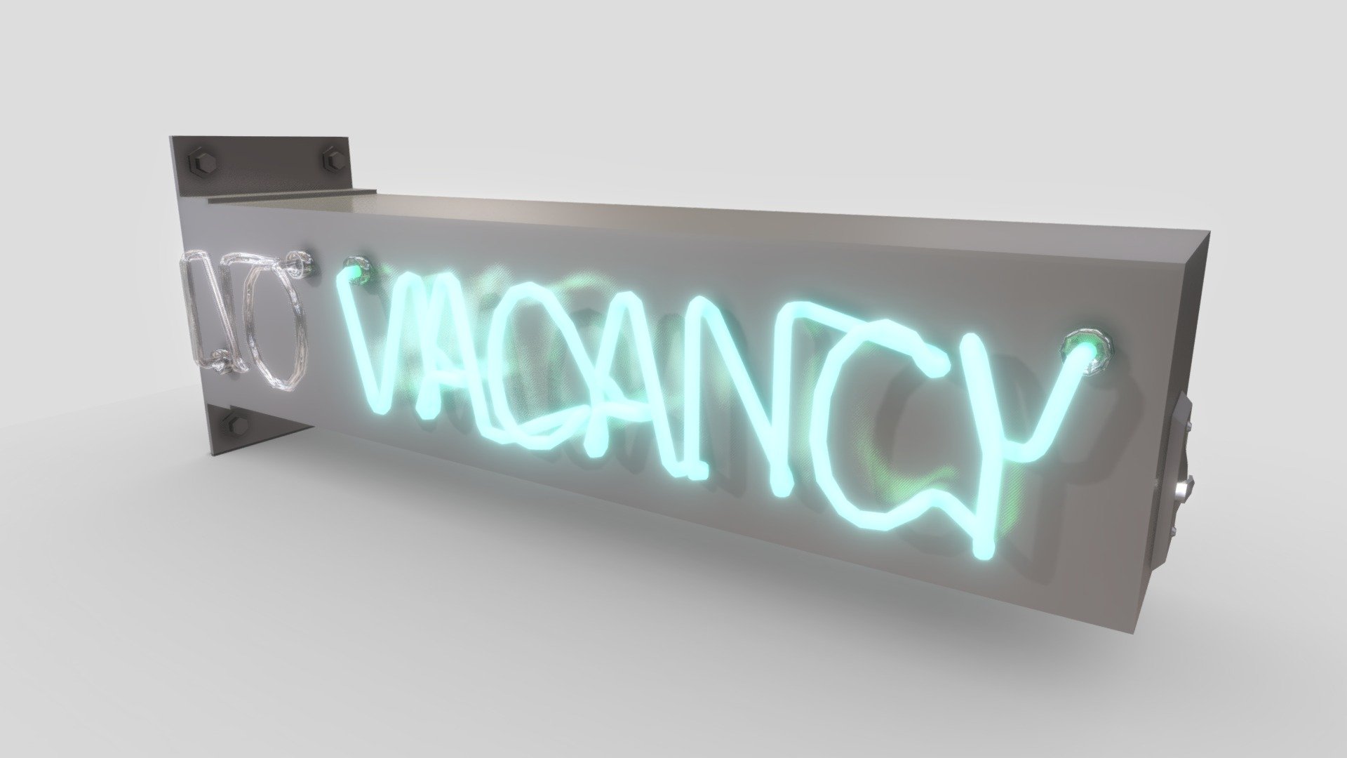 No Vacancy Neon Sign - 3D model by Signalrenders [ed25280] - Sketchfab