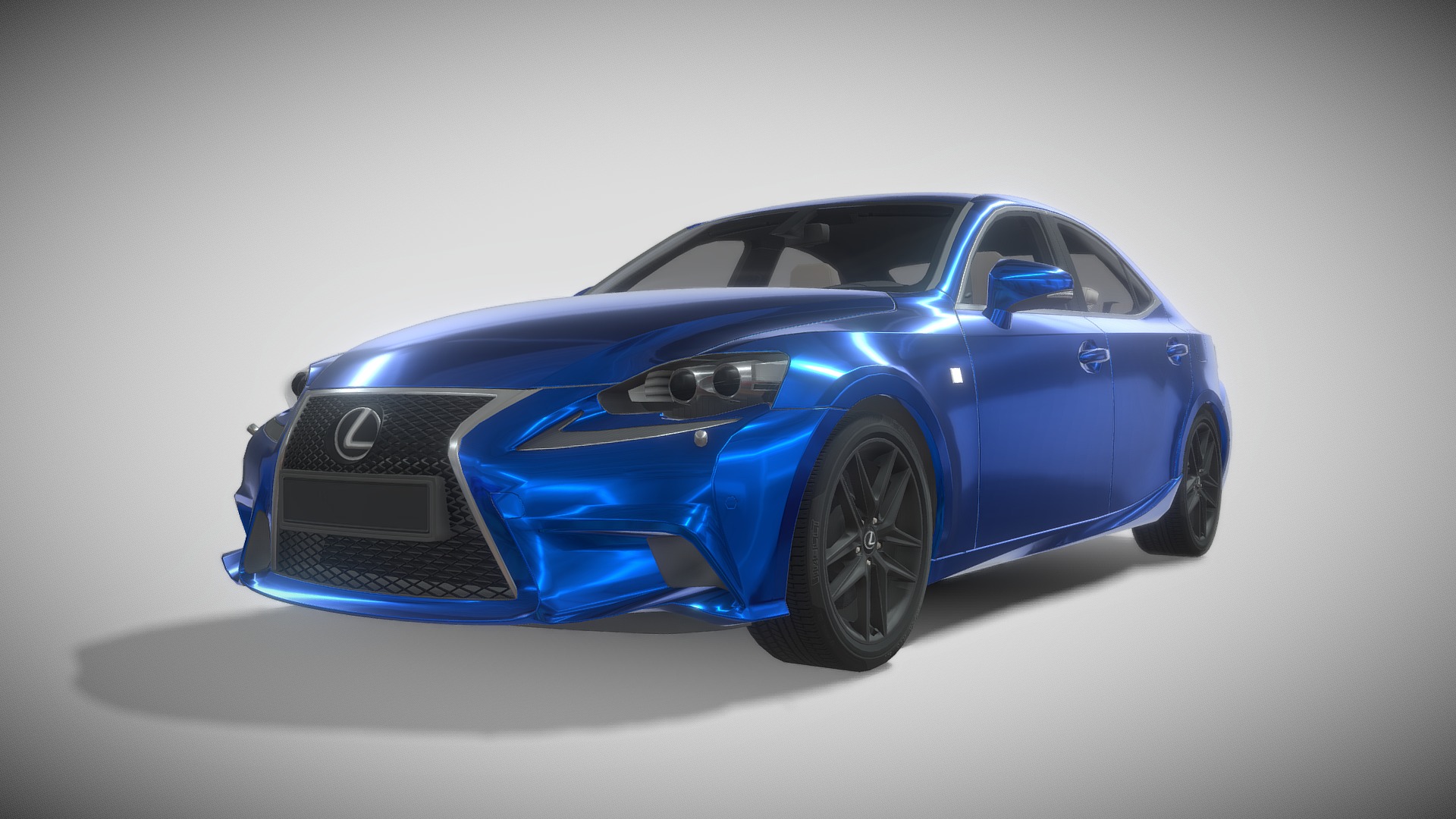 3D model Lexus Luxurycar Sport Model - This is a 3D model of the Lexus Luxurycar Sport Model. The 3D model is about a blue sports car.