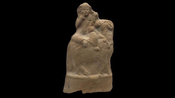 Statuette d'Harpocrate sur un bélier 3D Model