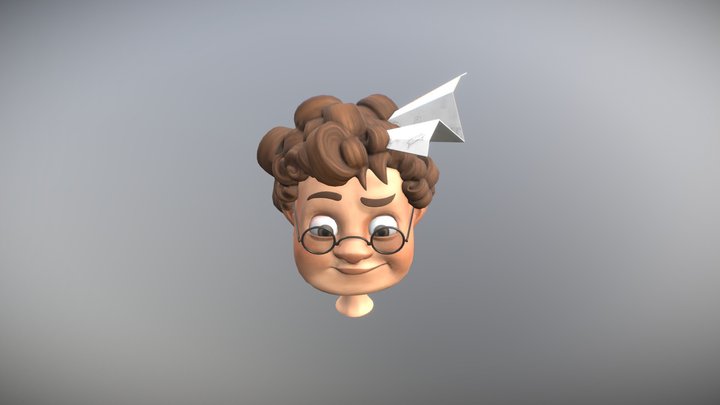 Boy head 3D Model