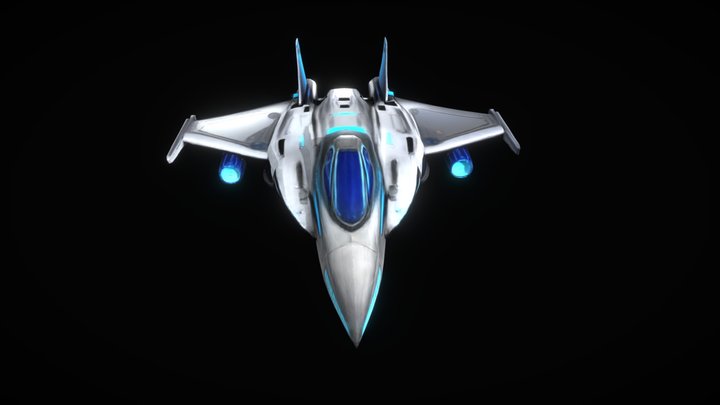 Cyber Combat Fighter Jet
